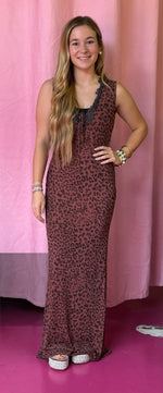 Cheetah Mesh Dress