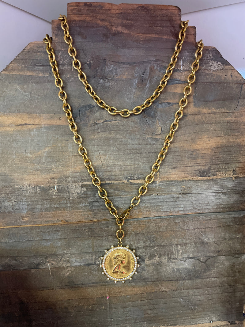 Gold Coin Necklace