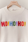 OVERSIZE Christmas Sweater with Lettering: Black / M