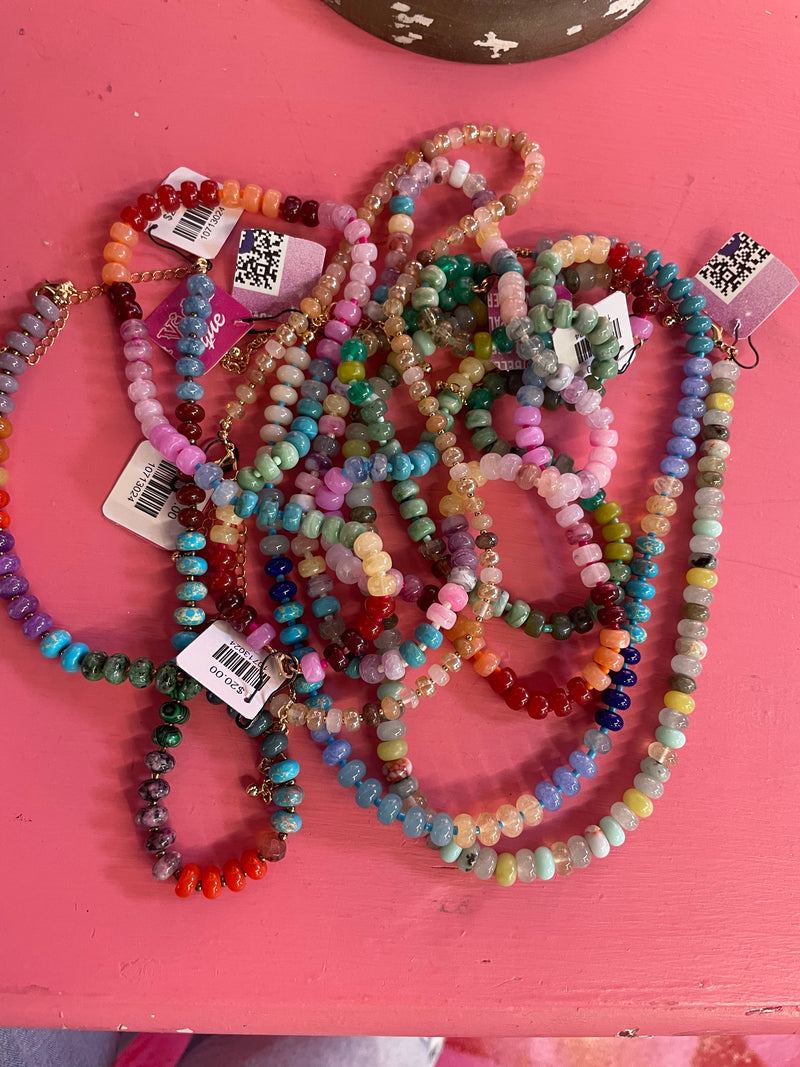 Small Colorful Bead Necklace
