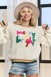 FESTIVE MERRY AND BRIGHT SWEATER