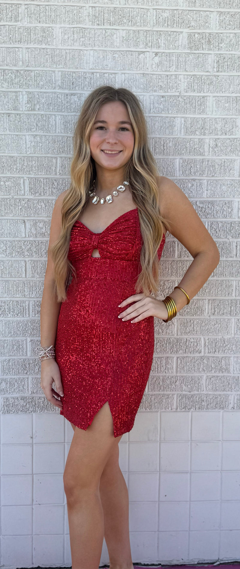 ruby red mini dress Bombshell Swing Dress in Ruby Red MINI