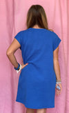 Royal Blue Texture Dress