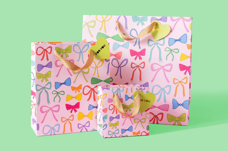 Colorful Bow Gift Bag