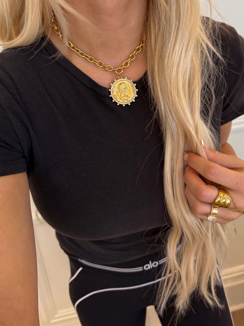 Short Coin Necklace
