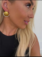 Gold Seashell Earrings