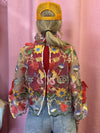 Colorful Lace Floral Top