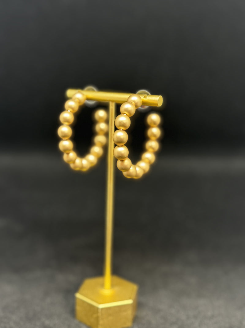 Gold Ball Hoops