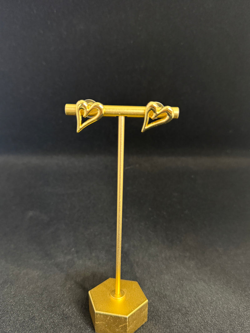 Open Heart Earrings