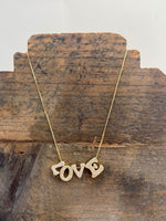 Charm letter necklace