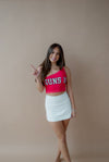 Texas Tech Guns Up One Shoulder Top