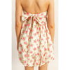 Floral Strapless Bubble Hem Mini Dress